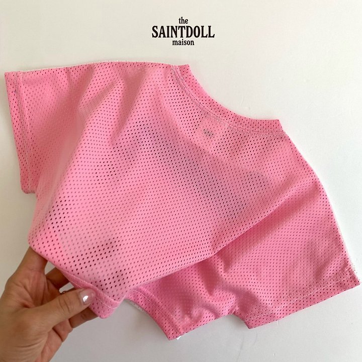 Saint Doll - Korean Children Fashion - #fashionkids - Mesh Crop Tee - 5