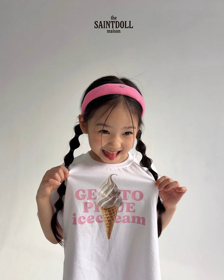 Saint Doll - Korean Children Fashion - #kidsshorts - Gelato Tee - 6