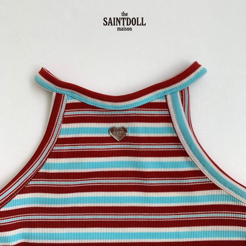 Saint Doll - Korean Children Fashion - #kidsshorts - Heart Halter Sleeveless - 5