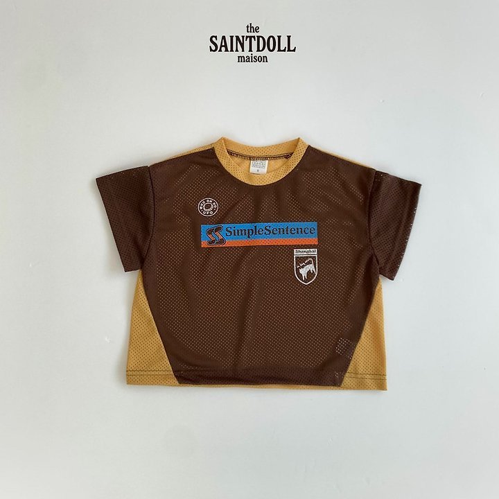 Saint Doll - Korean Children Fashion - #kidsshorts - Mesh Simple Loose Tee - 5