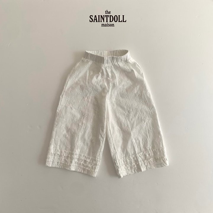 Saint Doll - Korean Children Fashion - #kidsshorts - Lace Wide Pants
