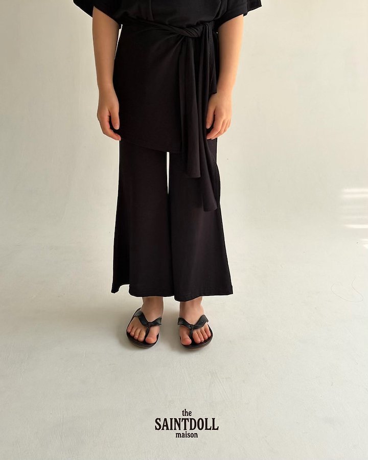 Saint Doll - Korean Children Fashion - #kidsshorts - Flowy Bootcut Pants - 7