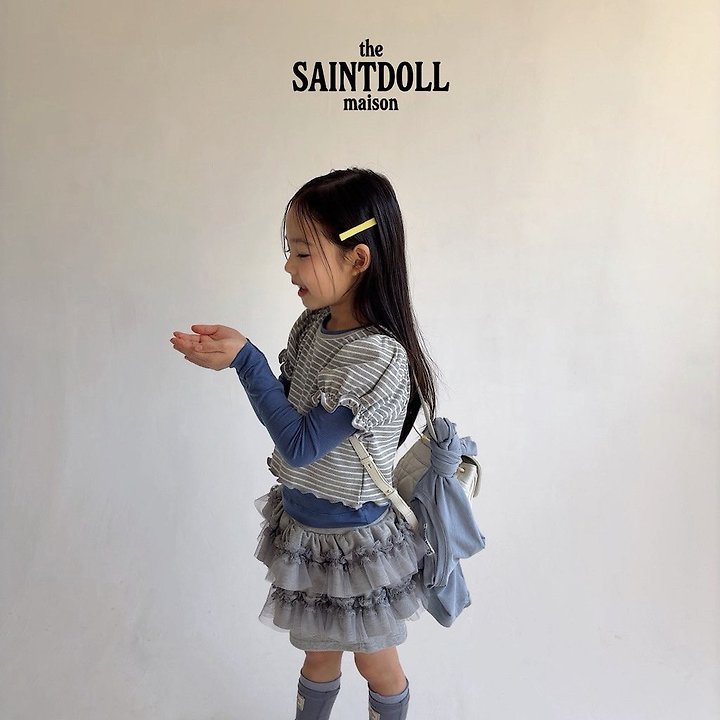 Saint Doll - Korean Children Fashion - #kidsstore - ST Puff Tee - 7