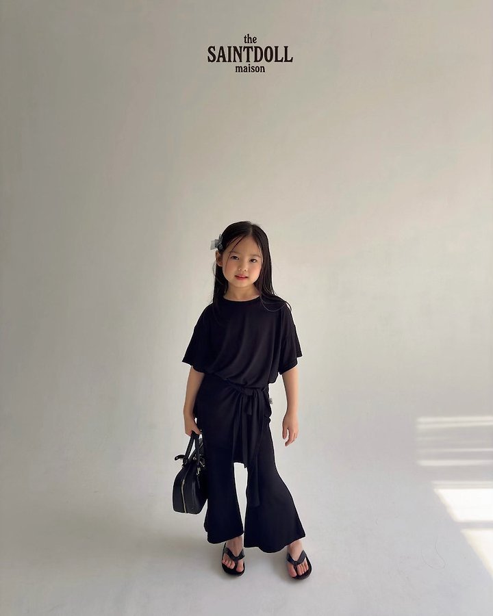 Saint Doll - Korean Children Fashion - #kidsstore - Flowy Bootcut Pants - 8