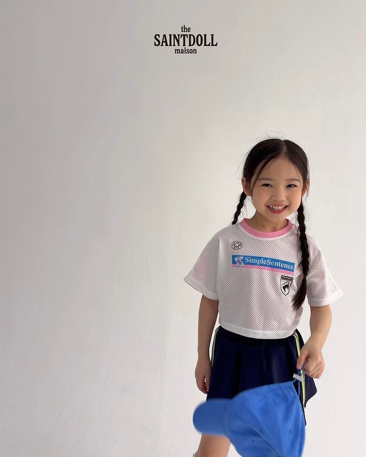 Saint Doll - Korean Children Fashion - #kidsstore - Mesh Crop Tee - 7