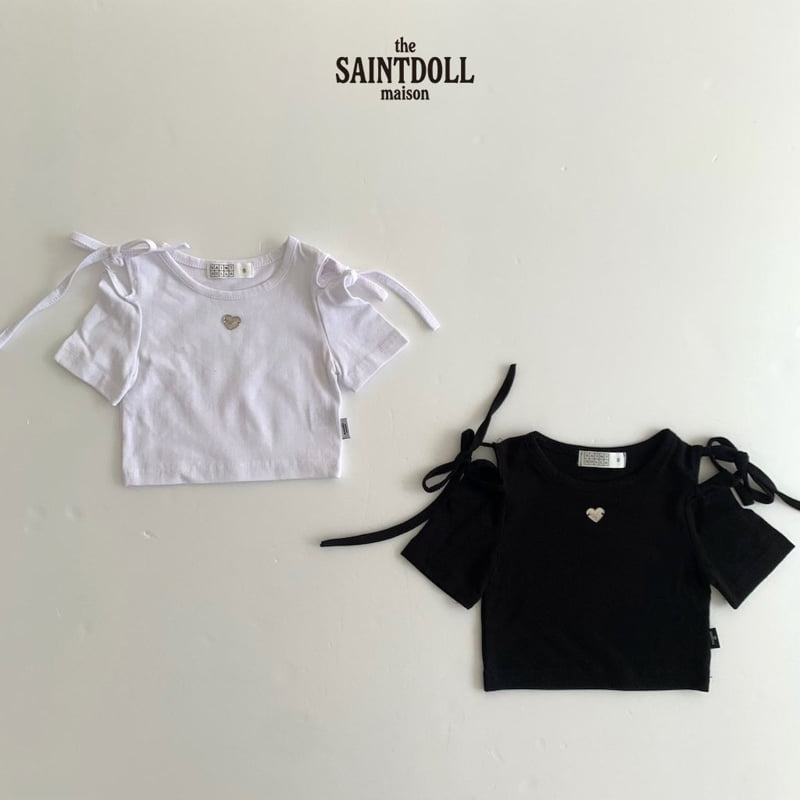 Saint Doll - Korean Children Fashion - #kidsstore - Shoulder Cut Tee