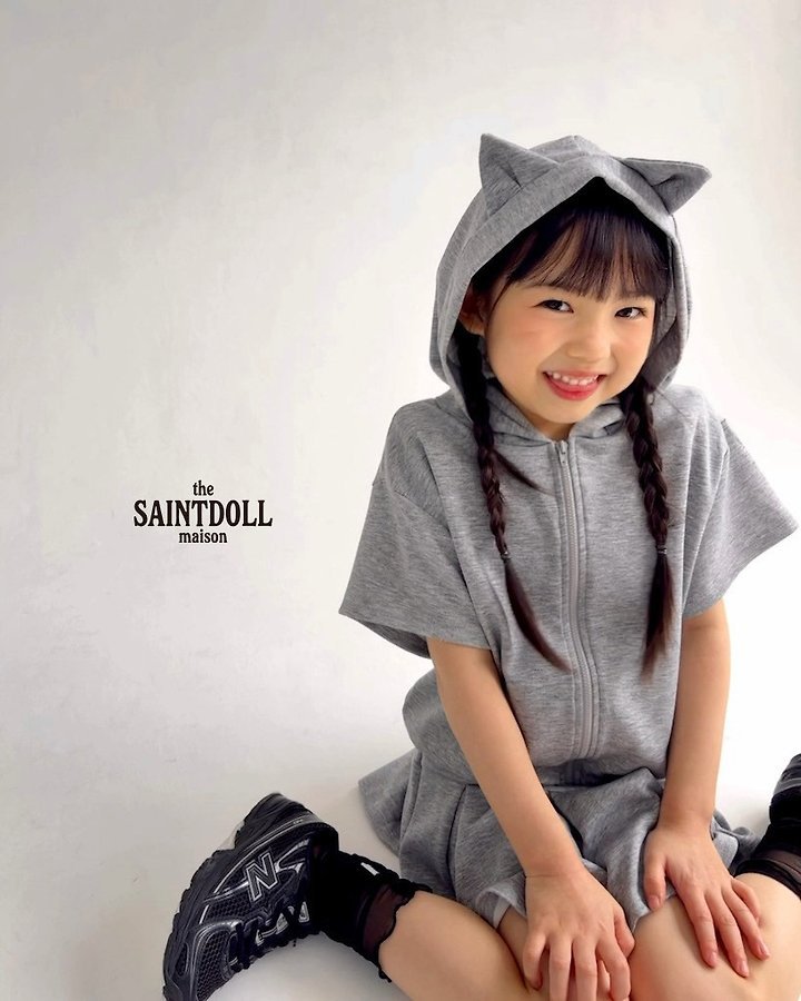 Saint Doll - Korean Children Fashion - #kidzfashiontrend - Kitty Hoodie Zip-Up - 7