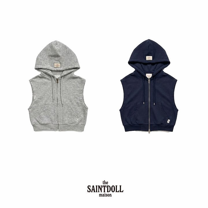 Saint Doll - Korean Children Fashion - #kidzfashiontrend - Patch Hoodie Zip-Up