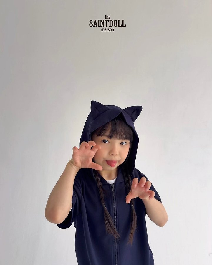 Saint Doll - Korean Children Fashion - #magicofchildhood - Kitty Hoodie Zip-Up - 10