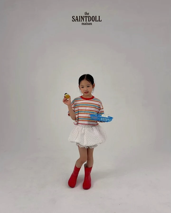Saint Doll - Korean Children Fashion - #magicofchildhood - Color Block Crop Tee - 9