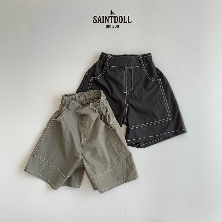 Saint Doll - Korean Children Fashion - #minifashionista - Stitch Bermuda Pants