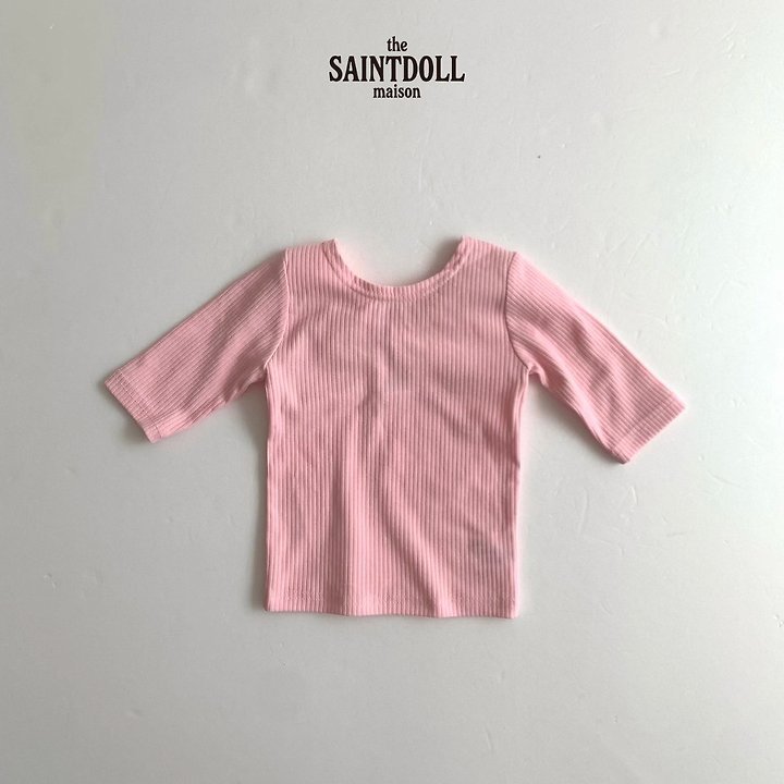Saint Doll - Korean Children Fashion - #magicofchildhood - Ribbon 5-Sleeve Tee - 4
