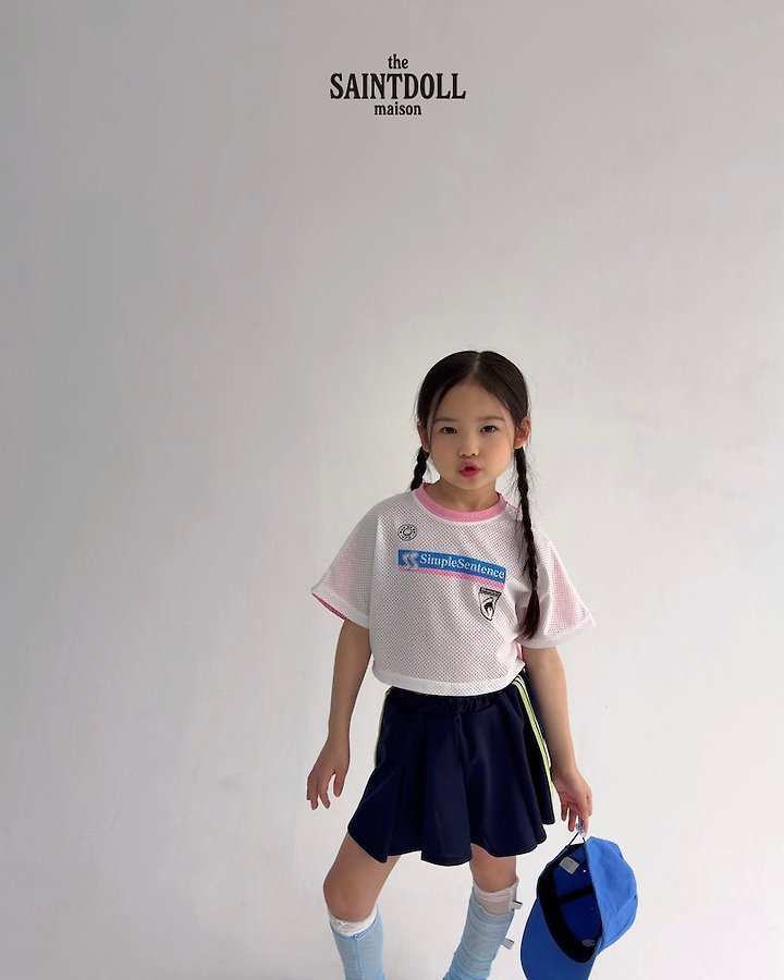 Saint Doll - Korean Children Fashion - #minifashionista - Mesh Crop Tee - 12