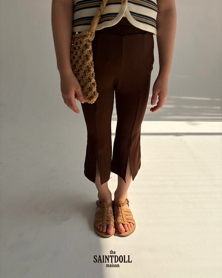 Saint Doll - Korean Children Fashion - #prettylittlegirls - Summer Slit Bootcut Pants - 10