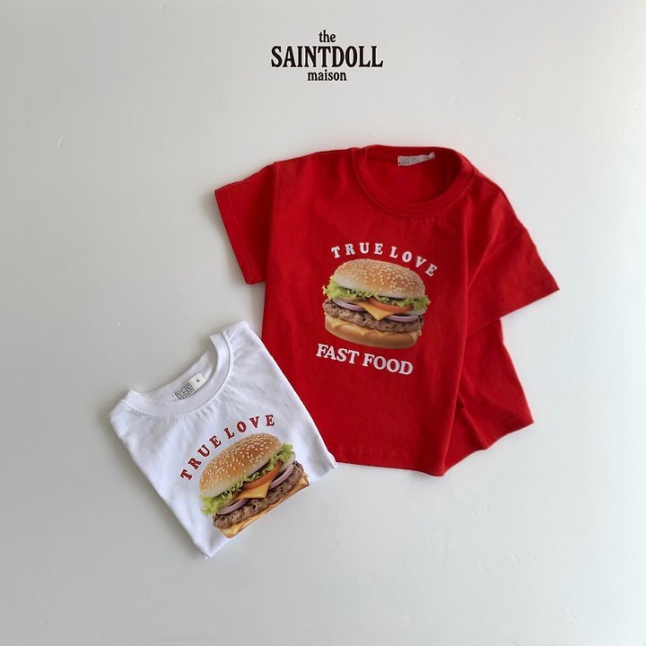 Saint Doll - Korean Children Fashion - #stylishchildhood - Hamburger Tee
