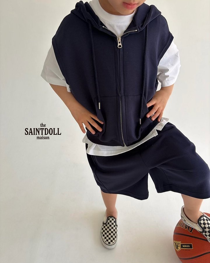 Saint Doll - Korean Children Fashion - #todddlerfashion - Patch Hoodie Zip-Up - 7