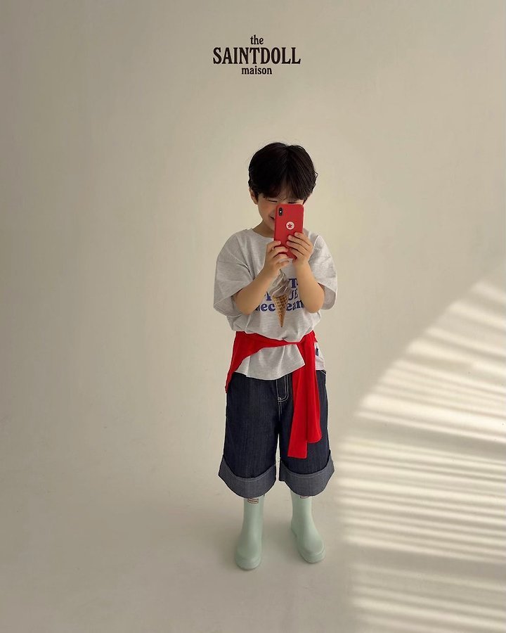 Saint Doll - Korean Children Fashion - #toddlerclothing - Non-Fade Roll-Up Pants - 6