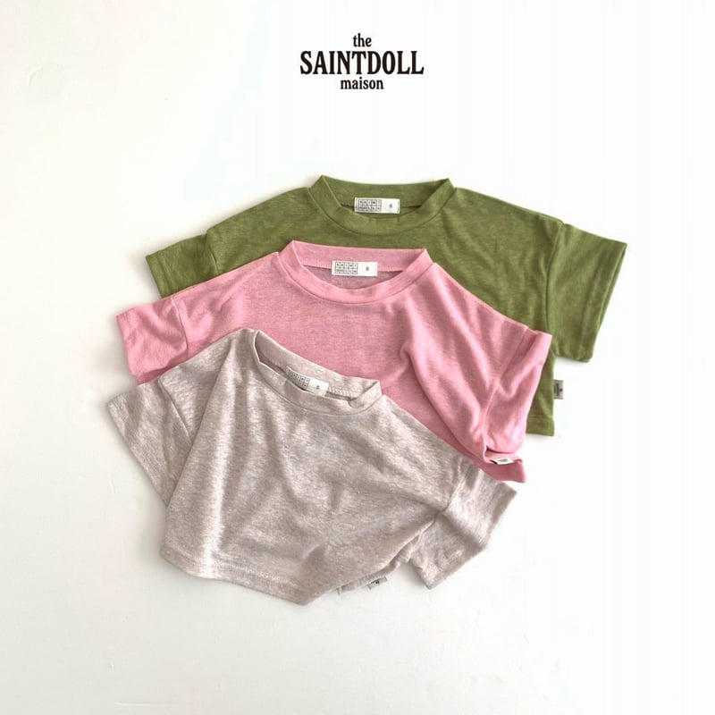 Saint Doll - Korean Children Fashion - #toddlerclothing - Linen Crop Tee