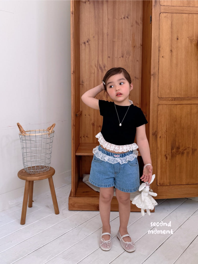 Second Moment - Korean Children Fashion - #Kfashion4kids - Gelato Denim Shorts - 9