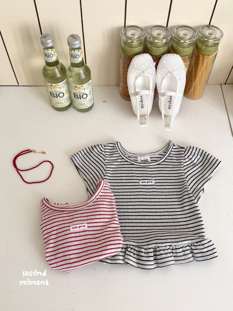 Second Moment - Korean Children Fashion - #Kfashion4kids - Label Frill Tee - 3