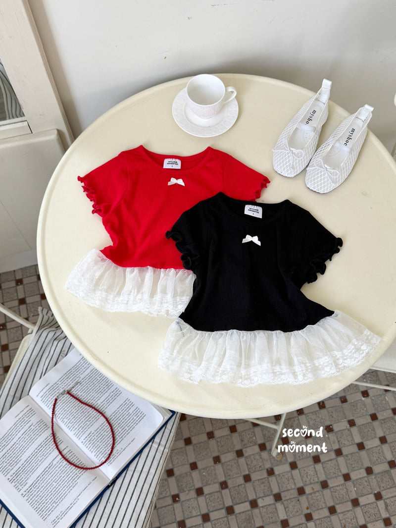 Second Moment - Korean Children Fashion - #Kfashion4kids - Popo Ribbon Tee