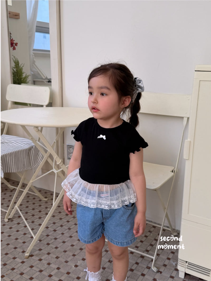 Second Moment - Korean Children Fashion - #childofig - Popo Ribbon Tee - 7