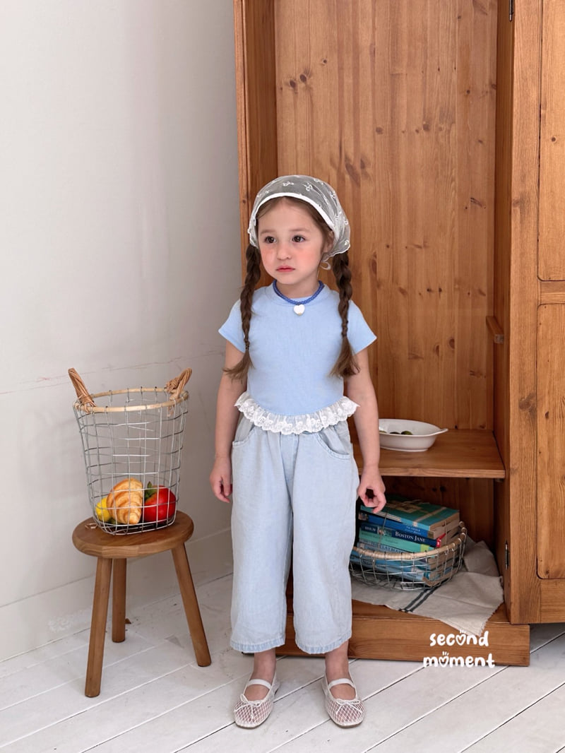 Second Moment - Korean Children Fashion - #childofig - Coco Ribbon Lace Tee
