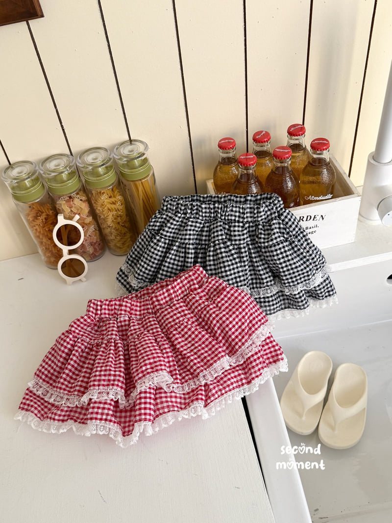 Second Moment - Korean Children Fashion - #childofig - Fruit Check Skirt