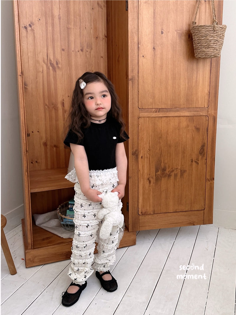 Second Moment - Korean Children Fashion - #stylishchildhood - Bella Lace Tee - 4