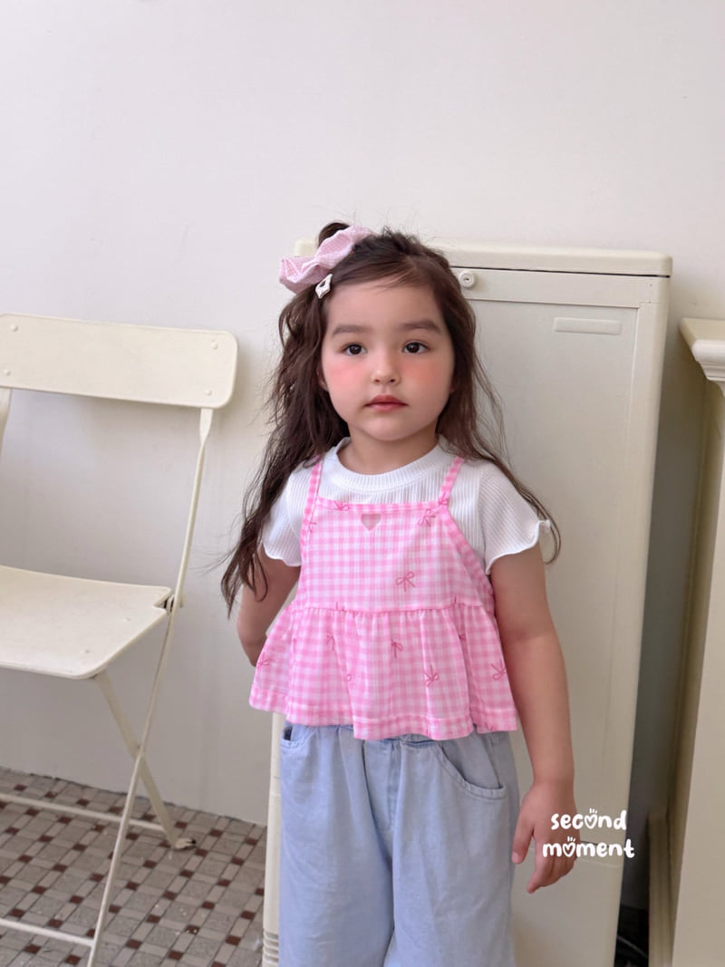 Second Moment - Korean Children Fashion - #childofig - Minky Ribbon Bustier - 11