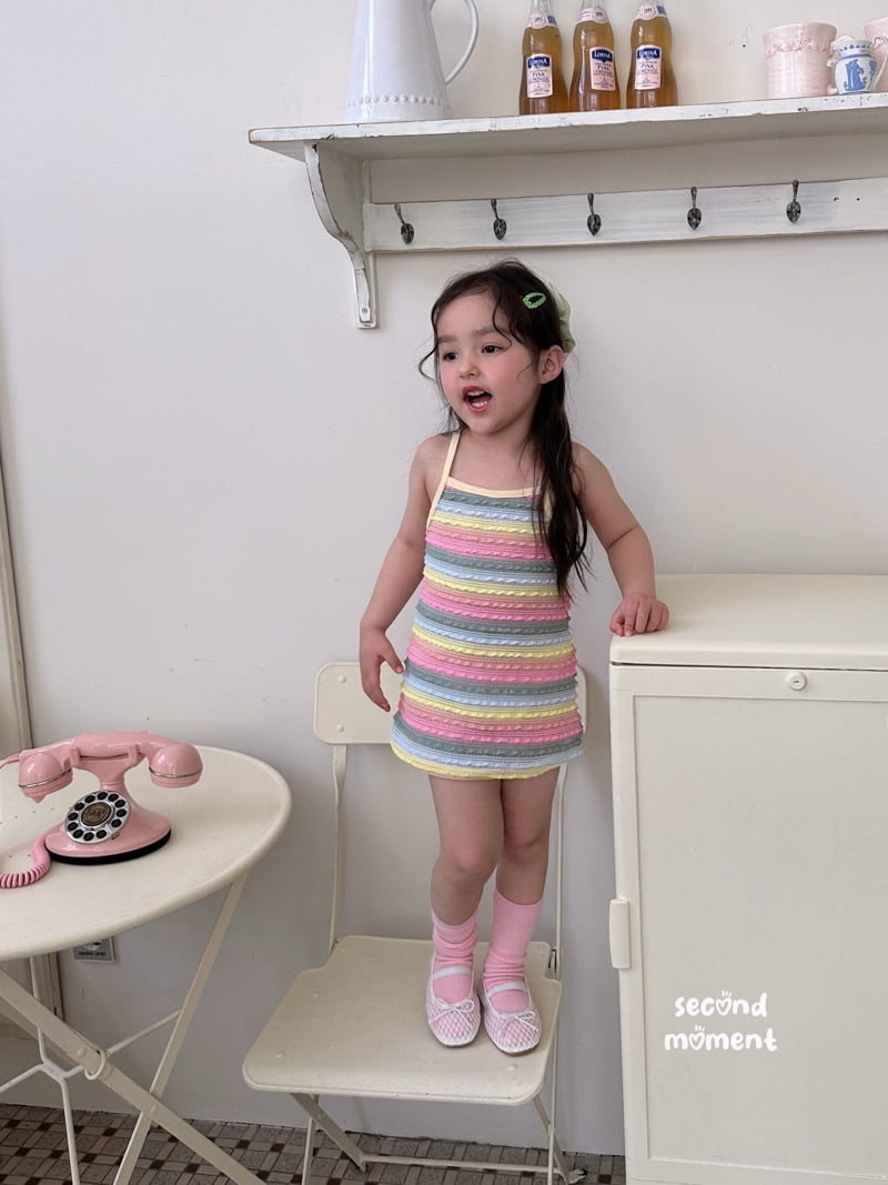 Second Moment - Korean Children Fashion - #prettylittlegirls - Rainbow One-piece - 4