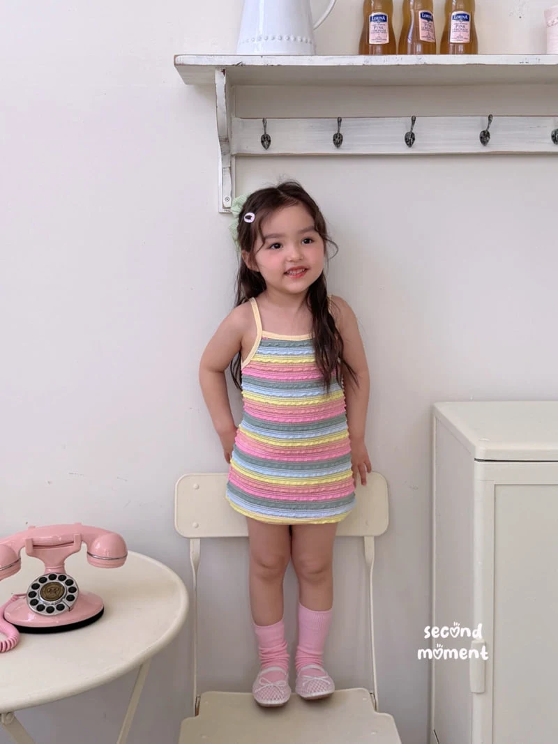 Second Moment - Korean Children Fashion - #childofig - Rainbow One-piece - 5