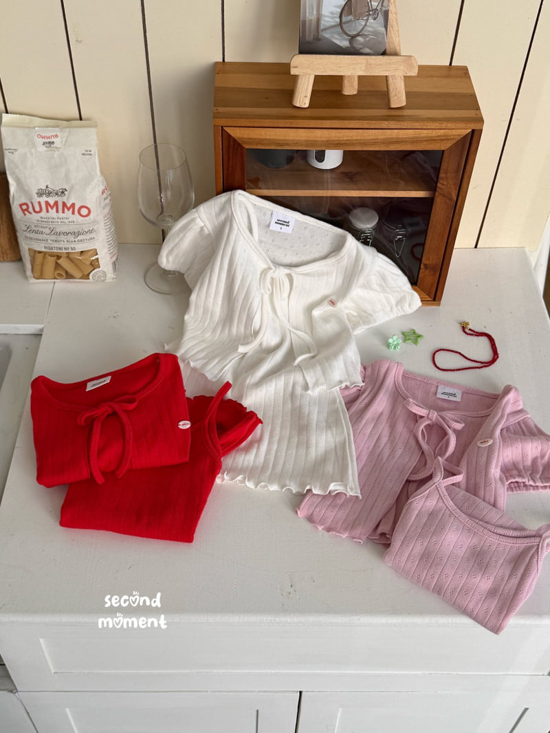 Second Moment - Korean Children Fashion - #childrensboutique - Eyelet One-piece Set - 3