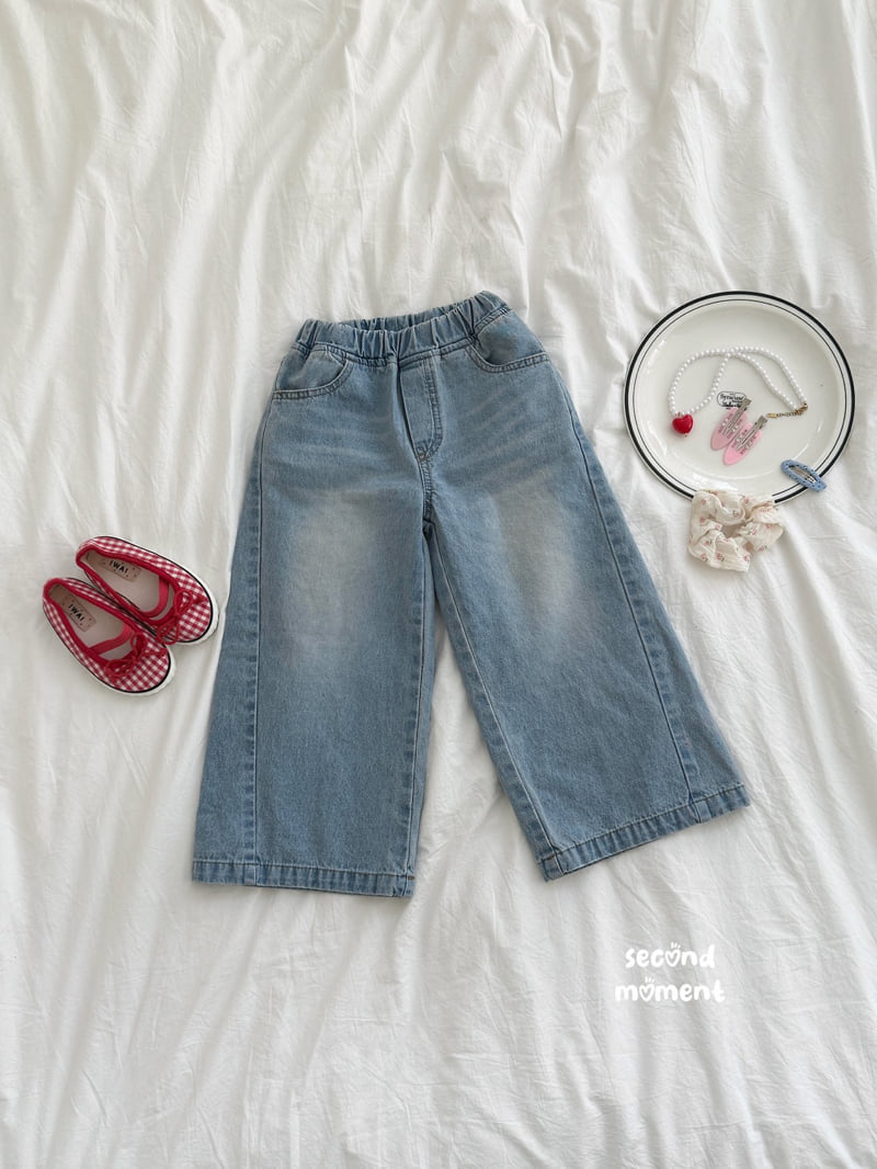 Second Moment - Korean Children Fashion - #childrensboutique - Summer Wide Denim Pants