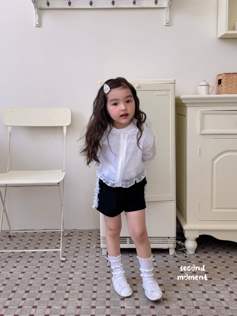 Second Moment - Korean Children Fashion - #designkidswear - Sheer Frill Hooded Jumper - 7