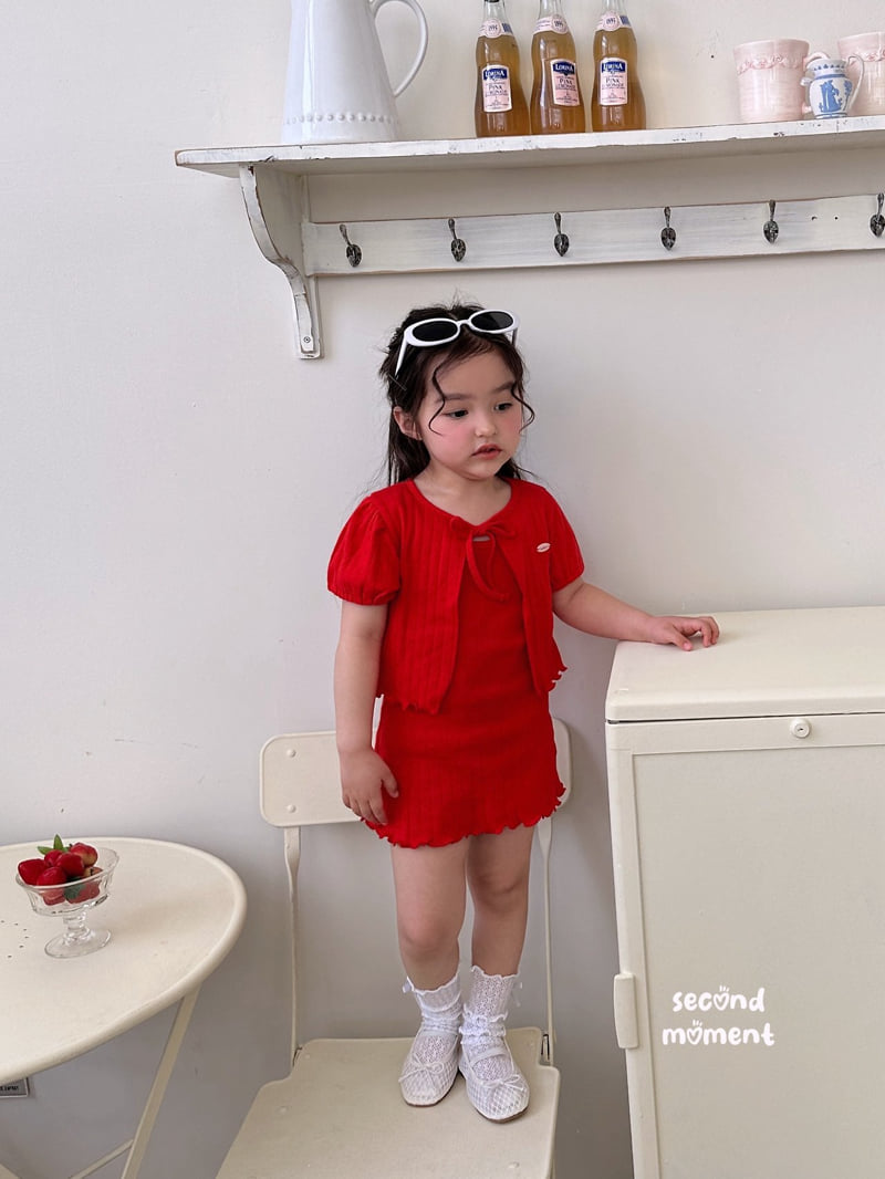 Second Moment - Korean Children Fashion - #childrensboutique - Eyelet One-piece Set - 4