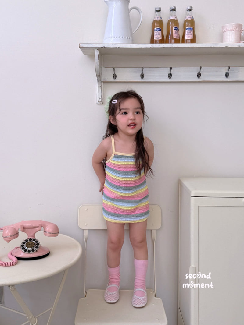 Second Moment - Korean Children Fashion - #designkidswear - Rainbow One-piece - 7
