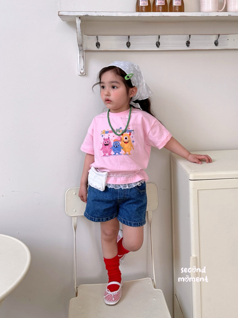 Second Moment - Korean Children Fashion - #designkidswear - Gelato Denim Shorts - 4
