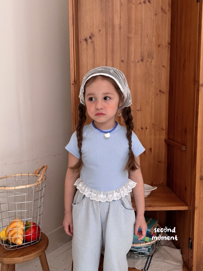 Second Moment - Korean Children Fashion - #discoveringself - Coco Ribbon Lace Tee - 5