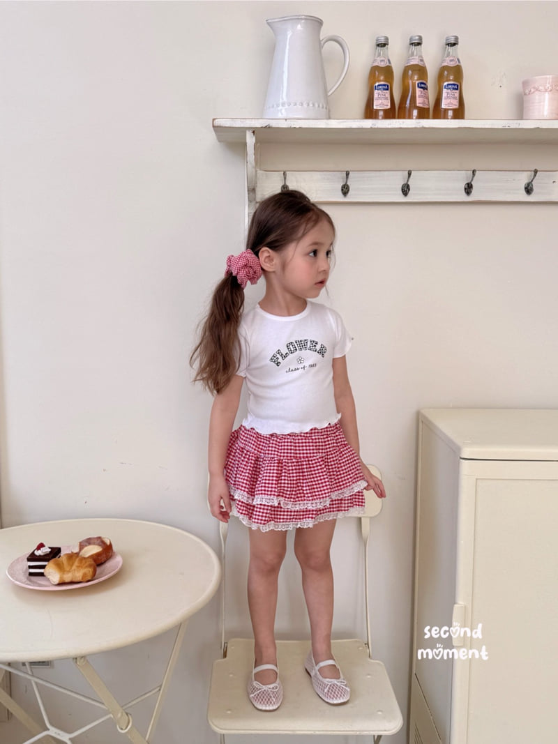 Second Moment - Korean Children Fashion - #designkidswear - Fruit Check Skirt - 4