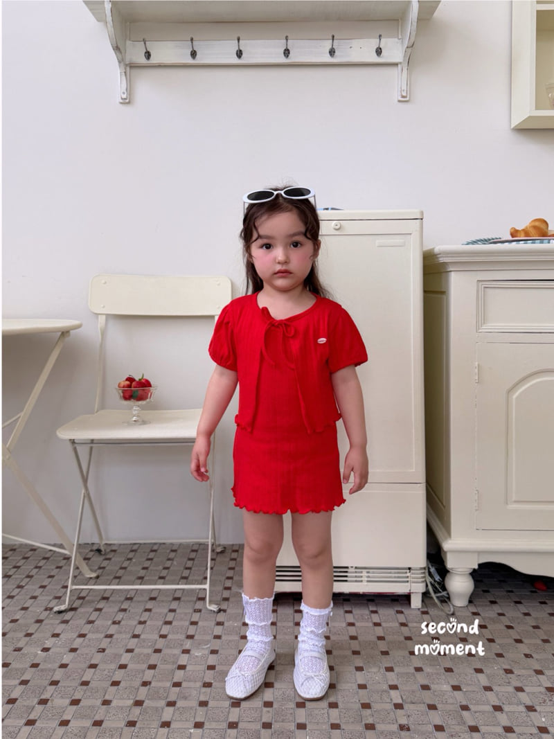 Second Moment - Korean Children Fashion - #discoveringself - Eyelet One-piece Set - 5