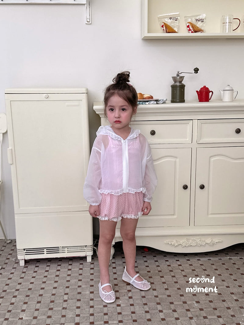 Second Moment - Korean Children Fashion - #fashionkids - Sheer Frill Hooded Jumper - 9