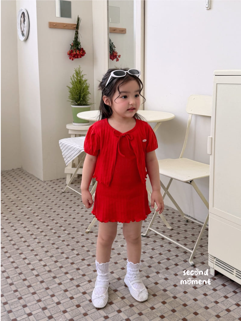 Second Moment - Korean Children Fashion - #fashionkids - Eyelet One-piece Set - 6