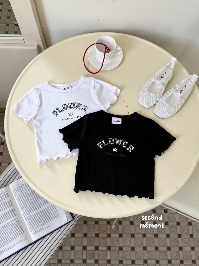 Second Moment - Korean Children Fashion - #fashionkids - Flower Tee