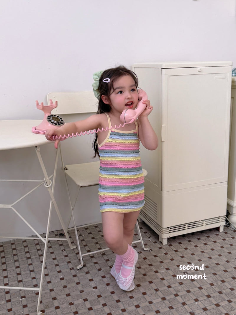 Second Moment - Korean Children Fashion - #fashionkids - Rainbow One-piece - 9