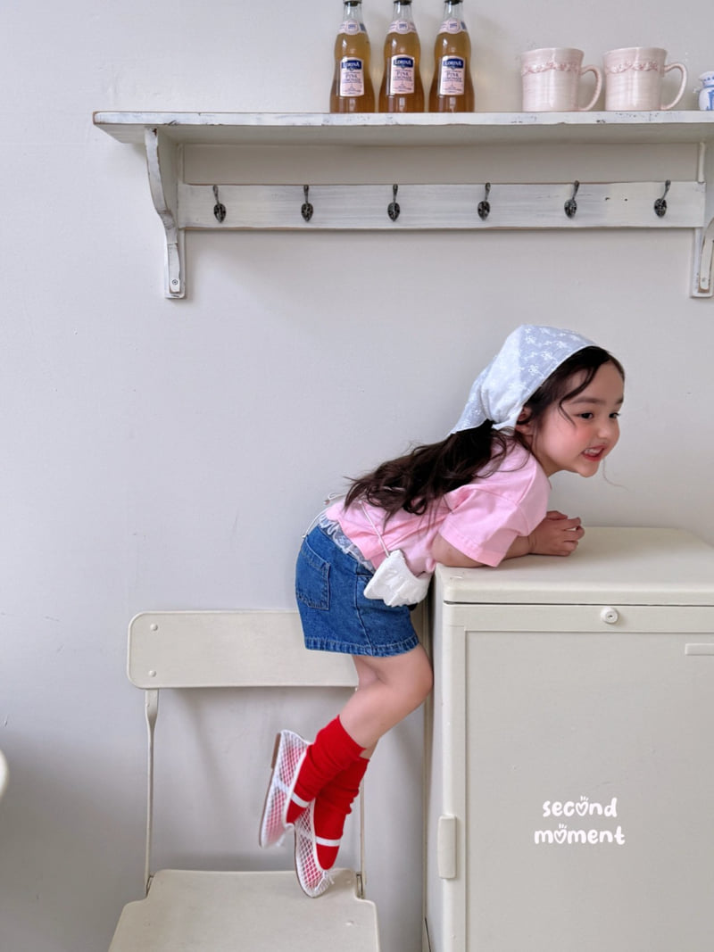 Second Moment - Korean Children Fashion - #kidsshorts - Gelato Denim Shorts - 6