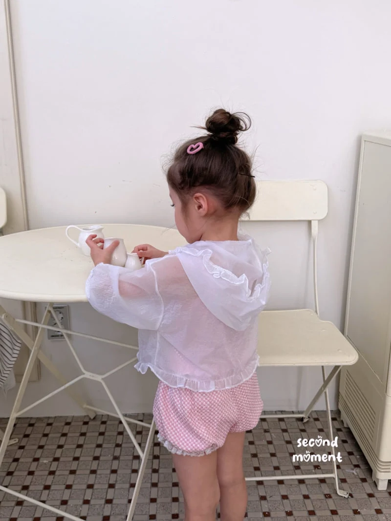 Second Moment - Korean Children Fashion - #kidsshorts - Sheer Frill Hooded Jumper - 10