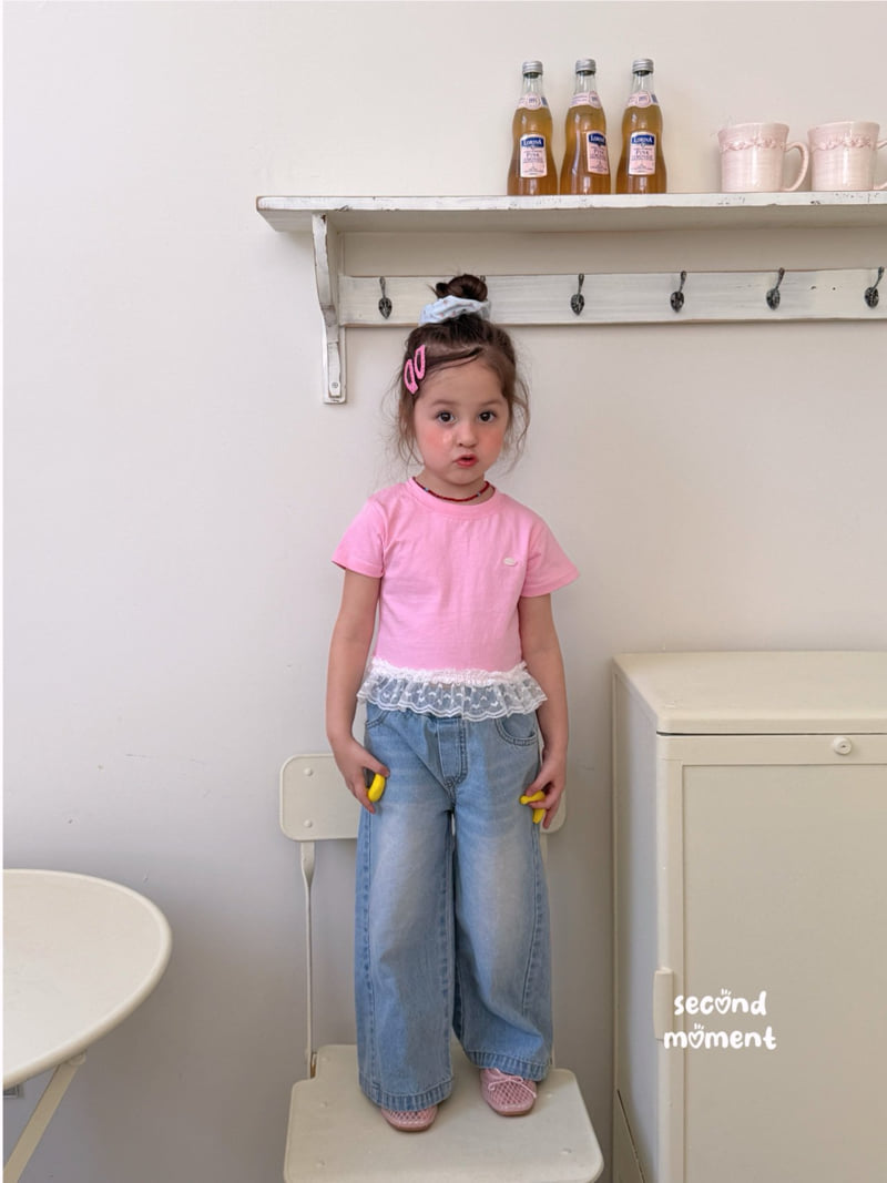 Second Moment - Korean Children Fashion - #kidsshorts - Bella Lace Tee - 9