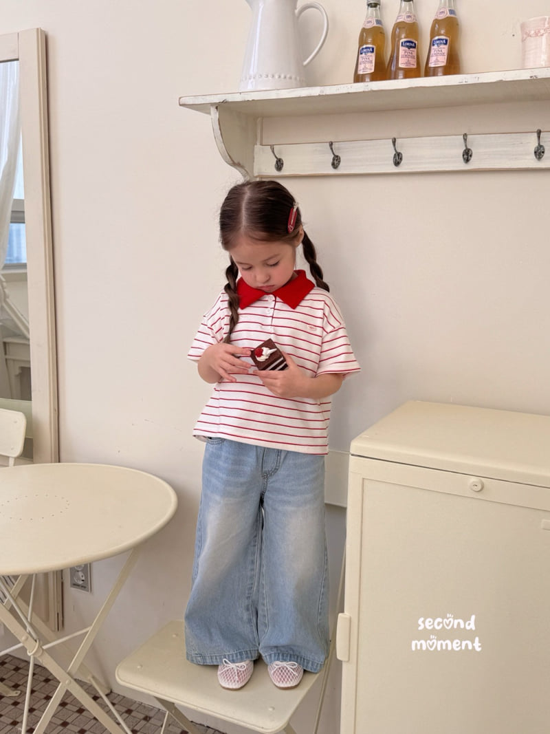 Second Moment - Korean Children Fashion - #kidsshorts - Summer Wide Denim Pants - 5