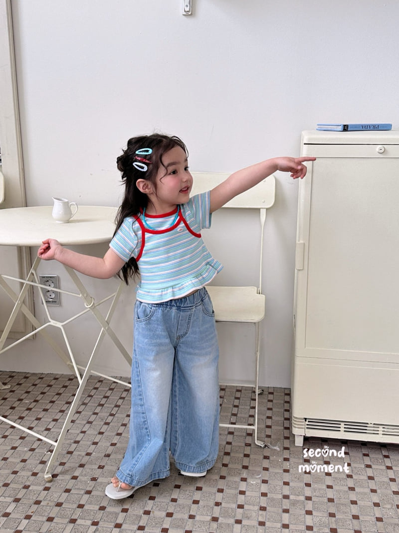 Second Moment - Korean Children Fashion - #fashionkids - Rainbow Frill Tee - 4
